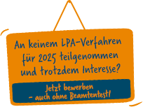Banner - noch bis zum 14. Juni für 2024 bewerben - auch ohne Beamtentest!